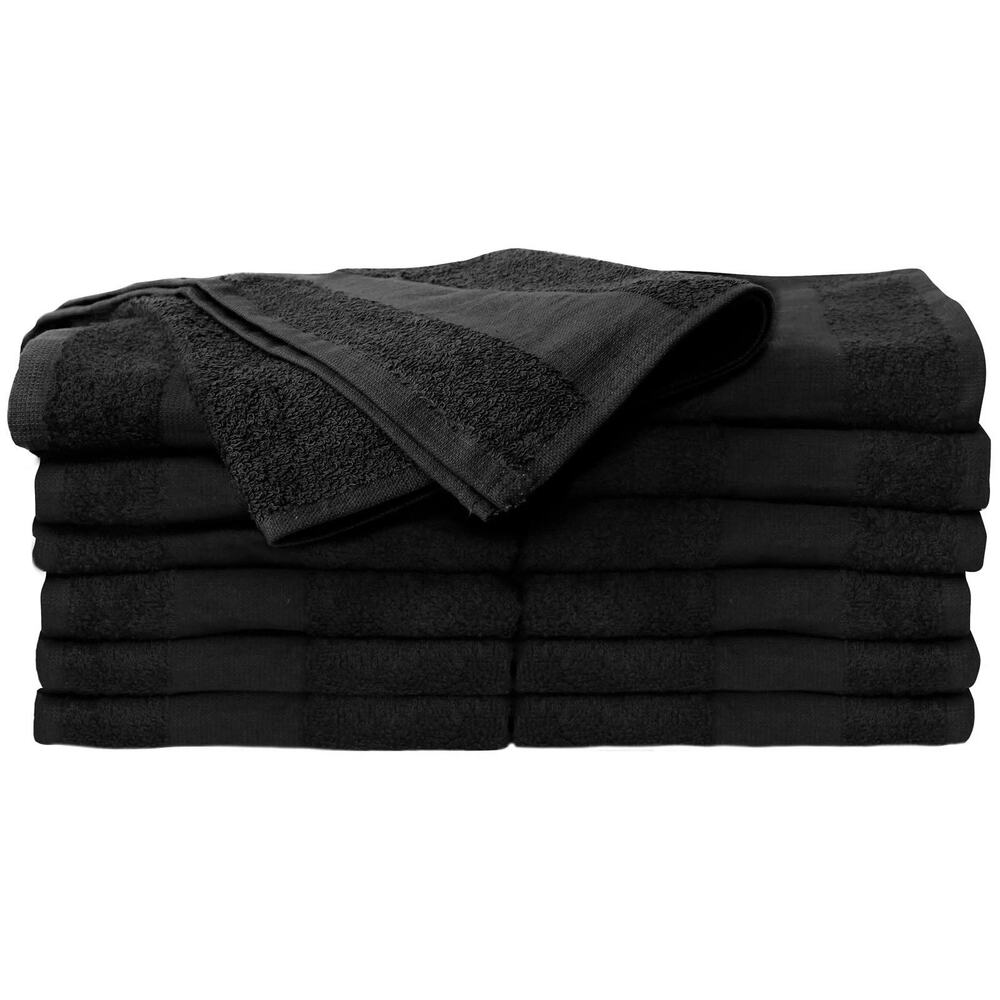 Salon Towels 24 Pack 16x27 Bleach Safe 100% Cotton”Black